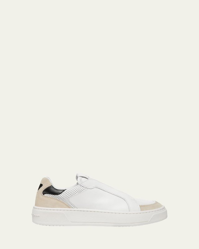 Courtside Retro Leather Low-Top Sneakers